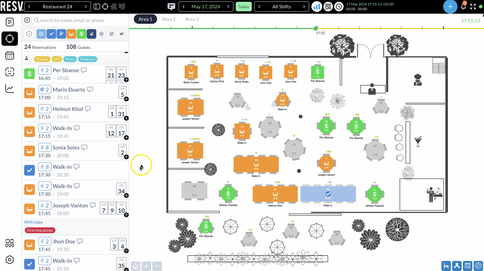 Desktop / Tablet Management 3 Resv reservations desktop floorplan